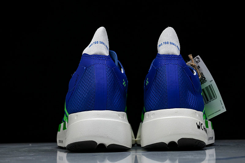 JP9271 ADIZERO ADIOS 4 M LOW-TOP RUNNING SHOES BLUE/GREEN