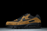 IQ0283-281 AIR MAX 90 RETRO AIR CUSHIONED RUNNING SHOES COFFEE/BLACK