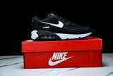DH8010-002 AIR MAX 90 RETRO AIR CUSHIONED RUNNING SHOES BLACK/WHITE