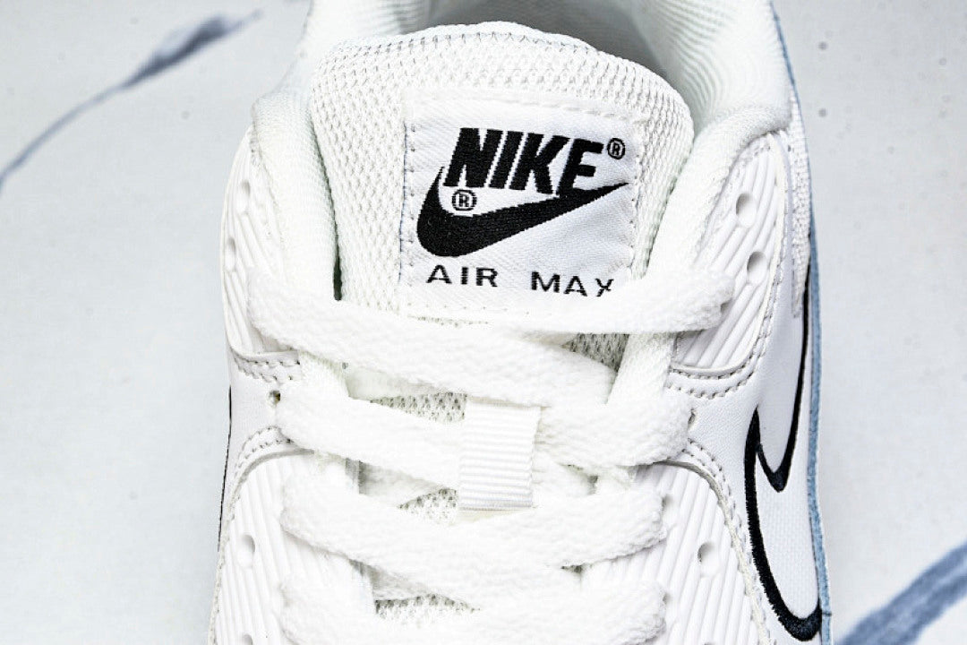 【240】HF3835-100 AIR MAX 90 TRENDY COUPLE LOW TOP AIR CUSHIONED CASUAL WHITE/BLACK