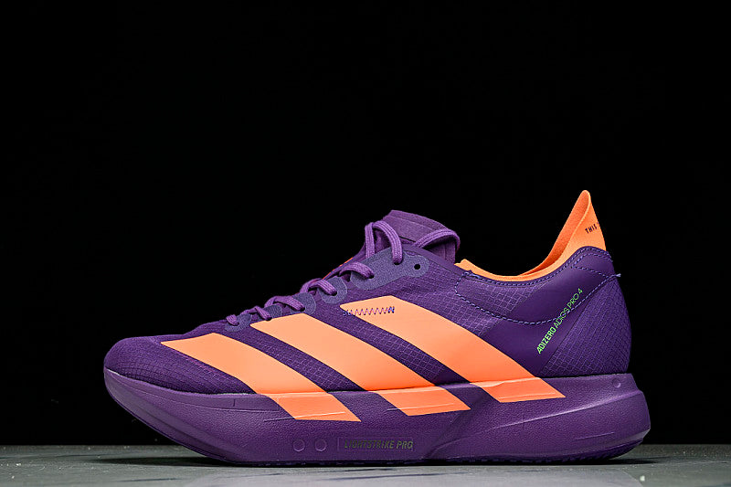 ADIZERO ADIOS 4 M LOW-CUT RUNNING SHOES PURPLE/ORANGE