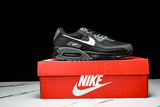 DR0145-002 AIR MAX 90 RETRO AIR CUSHIONED RUNNING SHOES BLACK/WHITE