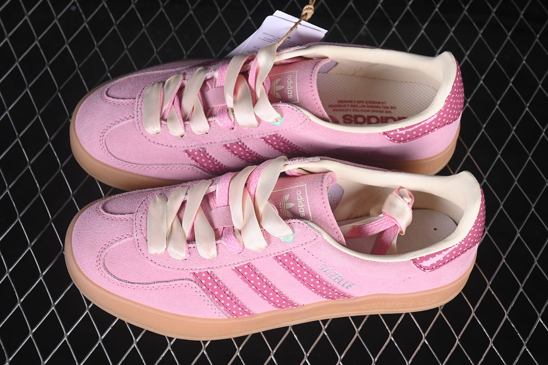 【220】[LB5511]-[GAZELLE INDOOR CASUAL SNEAKERS PINK/LIGHT PINK]-[WOMAN:35-39]-[MAN:40-45]