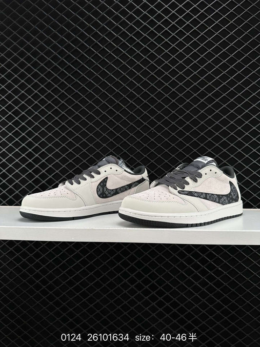 7 Nike Sneakers NIKE Air Jordan Low OG Sp Inverted Low Basketball Shoes AJ Jordan Generation AJ Joe Reverse Toe Retro Sneakers. The highlight is the inverted Swoosh on the side of the shoe. The inspir