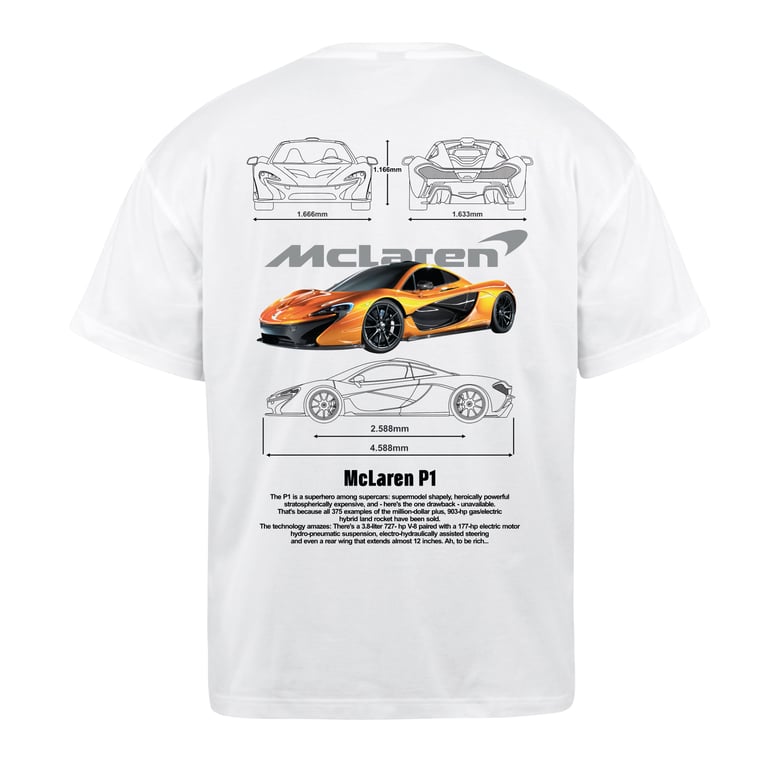 McLaren P1 White T-Shirt