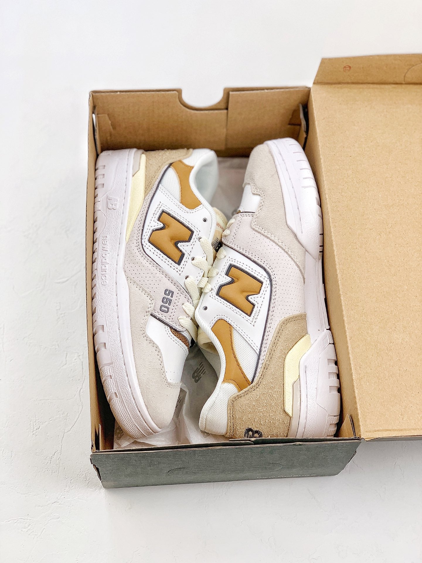 New Balance BB550 White&Yellow