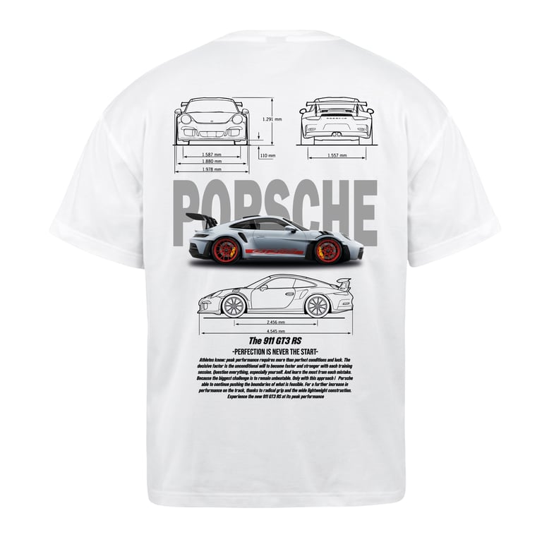 Porsche 911 White T-Shirt