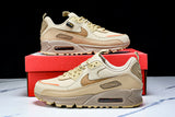CQ7743-200 AIR MAX 90 TRENDY COUPLE LOW TOP AIR CUSHIONED CASUAL LIGHT WHEAT/BROWN/KHAKI