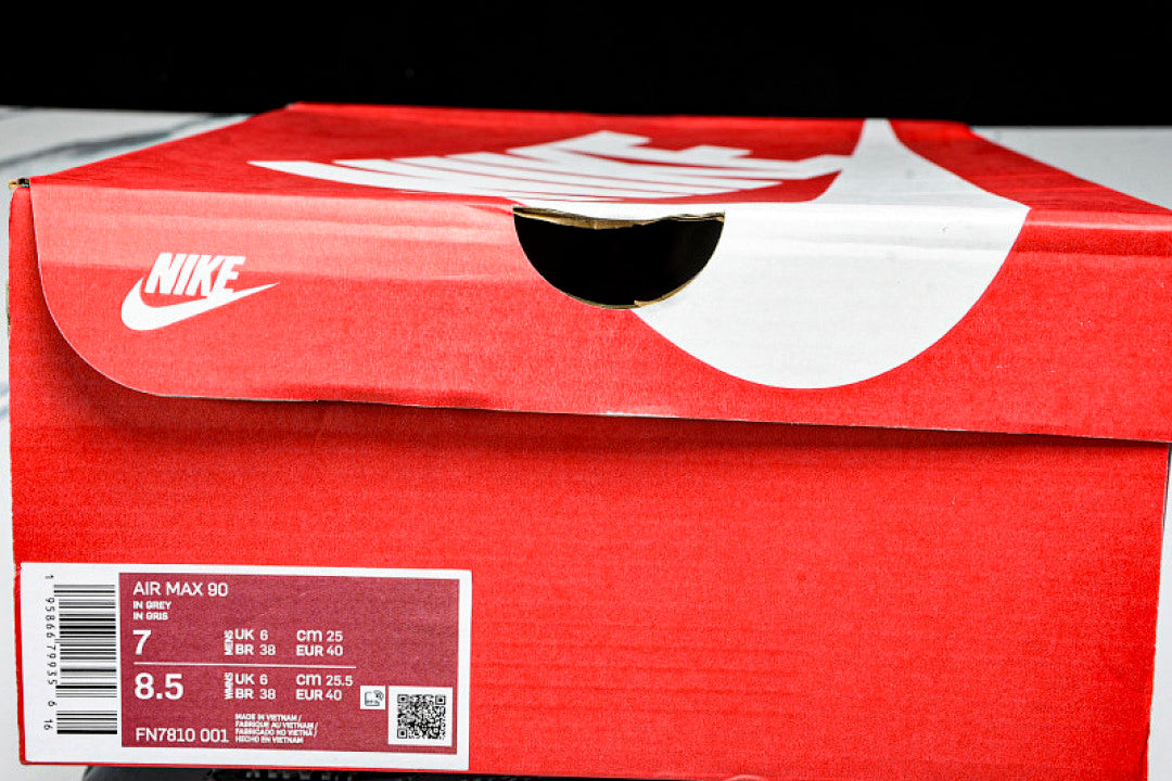 FN7810 001 AIR MAX 90 BLACK/GREY/ORANGE