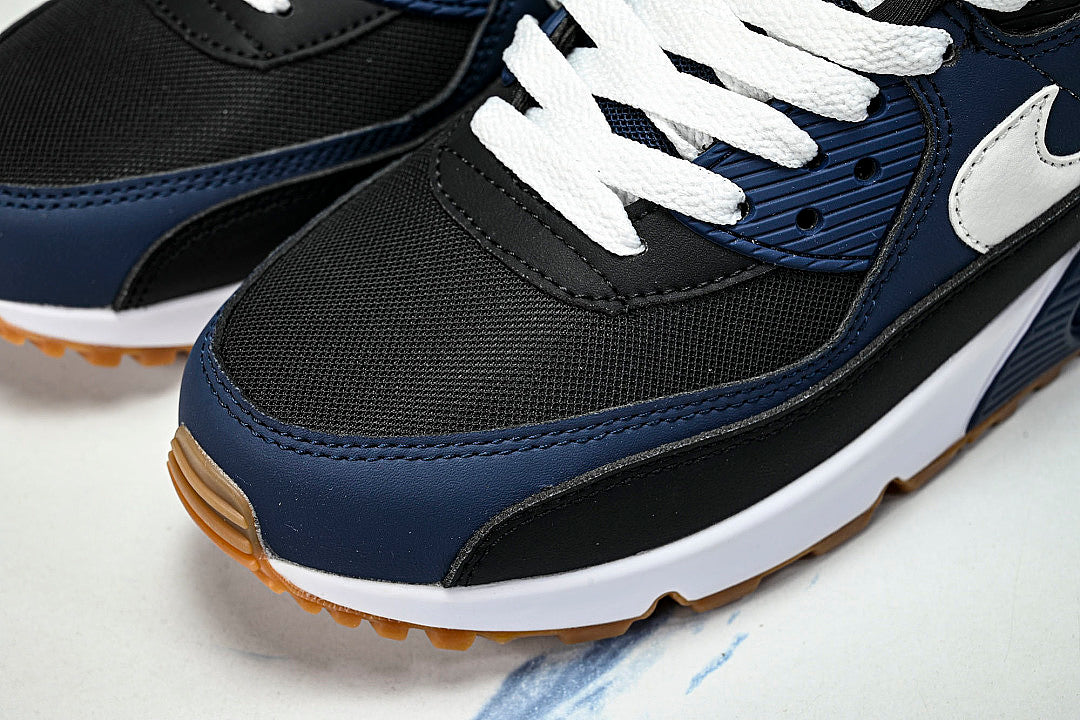 FB9658-400 AIR MAX 90 MIDNIGHT NAVY/BLACK/GUM MEDIUM BROWN/WHITE