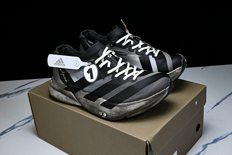 KI7128 Y-3 ADIOS PRO 4 BLACK/OFF WHITE/GREY FIVE