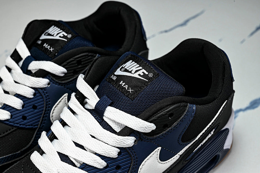 FB9658-400 AIR MAX 90 MIDNIGHT NAVY/BLACK/GUM MEDIUM BROWN/WHITE
