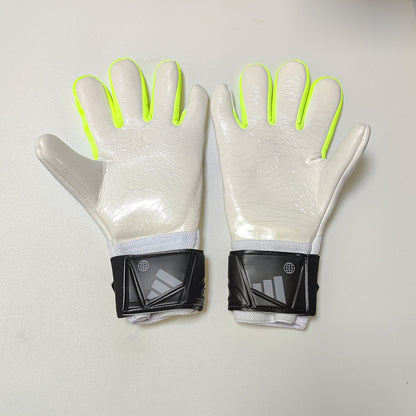 Adidas A28 Wristband Goalkeeper Gloves Green and white