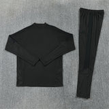 26-27 Season Real Madrid Full-Black Color Football Sweater Set
