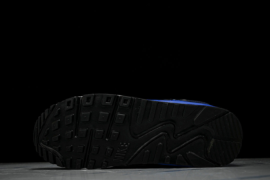 IX4089-121 AIR MAX 90 VINTAGE AIR CUSHION RUNNING SHOES WHITE/BLACK/BLUE