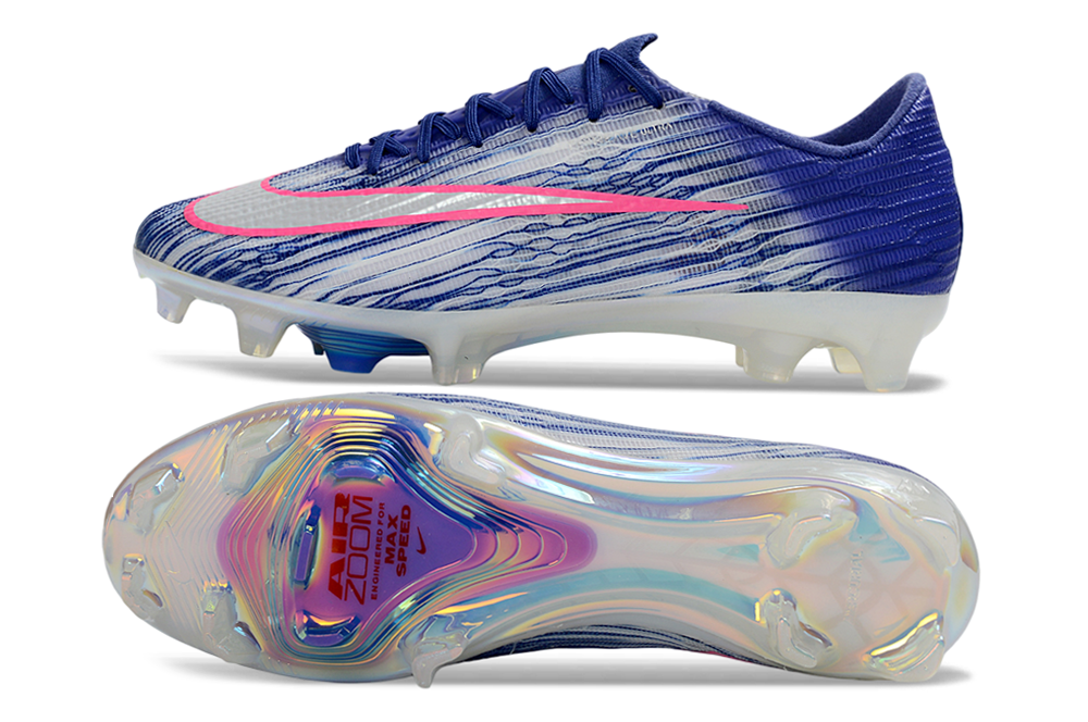 Nike Air Zoom Mercurial Vapor 17 Elite XXVI FG Soccer Shoes Blue Red Silver