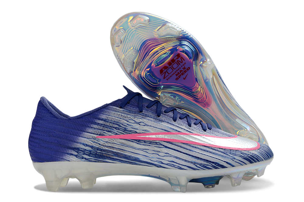 Nike Air Zoom Mercurial Vapor 17 Elite XXVI FG Soccer Shoes Blue Red Silver