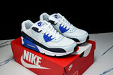 IX4089-121 AIR MAX 90 VINTAGE AIR CUSHION RUNNING SHOES WHITE/BLACK/BLUE