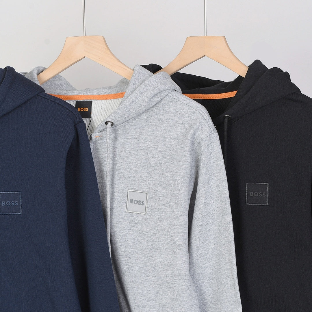 Boss Hooded Zip-Up Sweatshirt Jacket