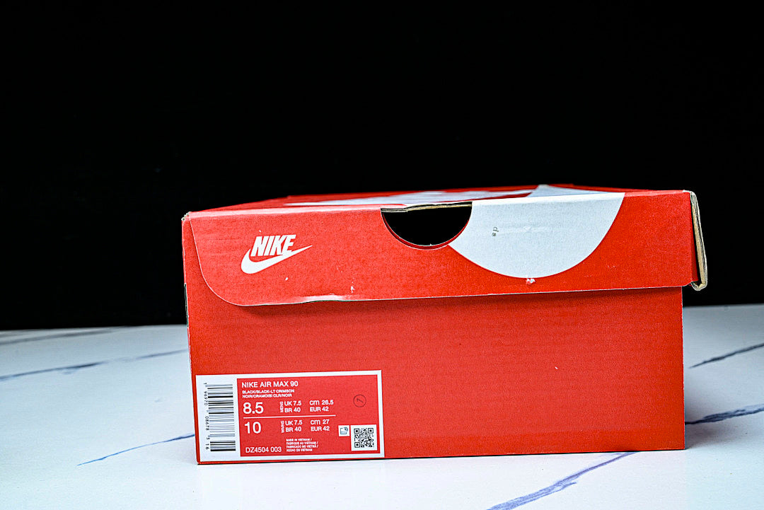 DZ4504-003 AIR MAX 90 RETRO AIR CUSHIONED RUNNING SHOES BLACK/INKINESS