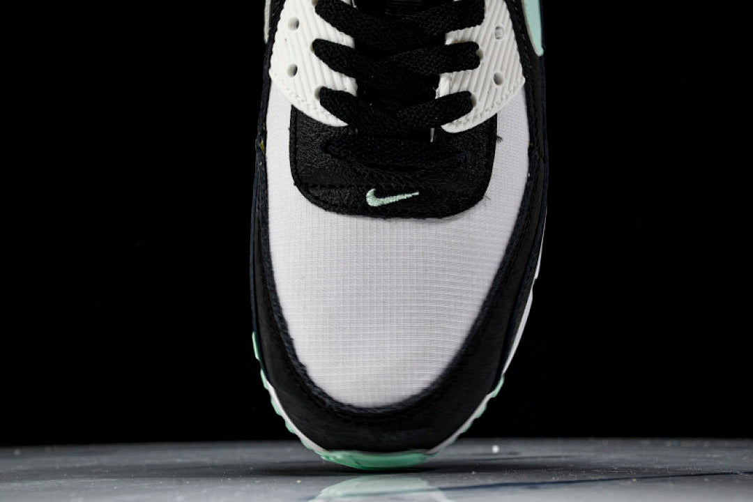 DH4619-100 AIR MAX 90 TRENDY COUPLE LOW TOP AIR CUSHIONED CASUAL WHITE/ICE BLUE/BLACK