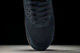DM0029-401 AIR MAX 90 RETRO AIR CUSHIONED RUNNING SHOES NAVY BLUE/BLACK