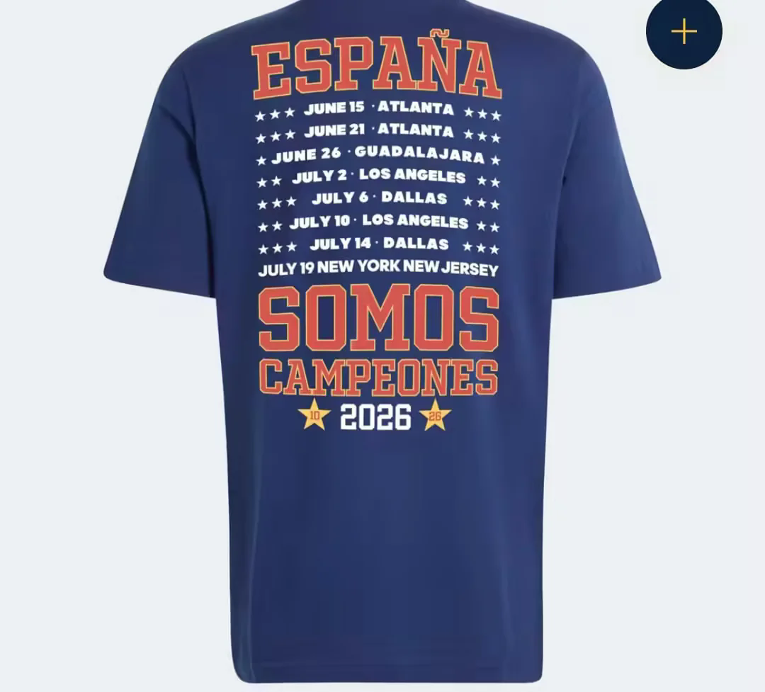 Spain 26 champion cotton shirts S-XXL