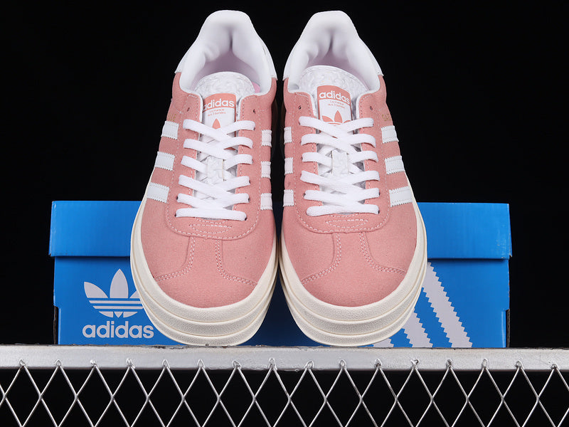 【250】[IG9653]-[GAZELLE BOLD SHOES SUPER POP/CLOUD WHITE/CORE WHITE]-[WOMAN:36-40]