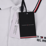 TommyEmbroideryLapel Long Sleeve Polo Shirt