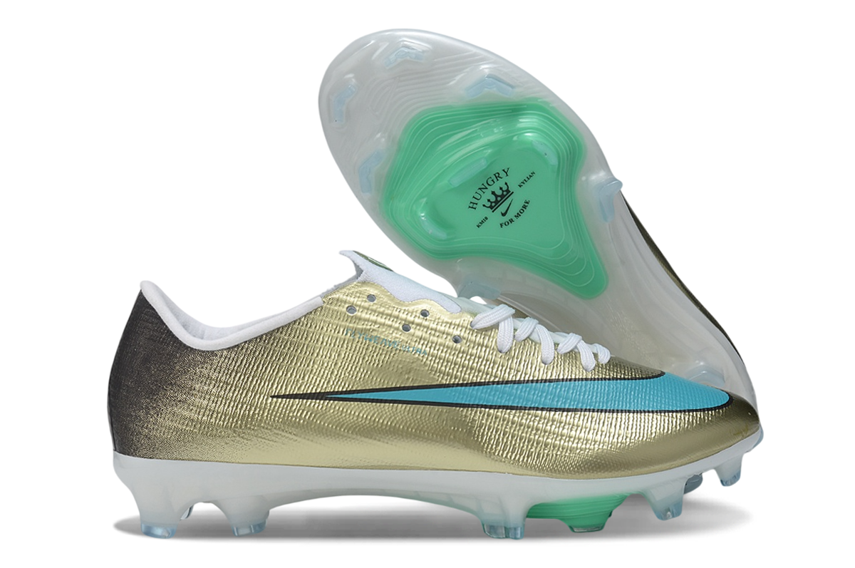 Nike Air Zoom Mercurial Vapor 17 Elite XXVI FG Soccer Shoes gold mbappe shoes