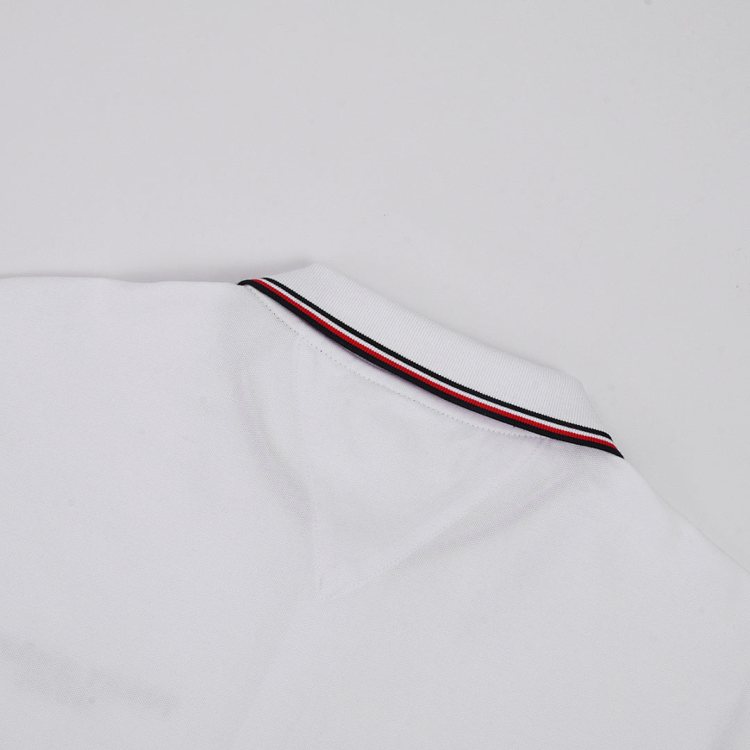TommyEmbroideryLapel Long Sleeve Polo Shirt