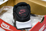 CH8490-001 AIR MAX 90 TRENDY COUPLE LOW TOP AIR CUSHIONED CASUAL BLACK/DARK GRAY/WHITE