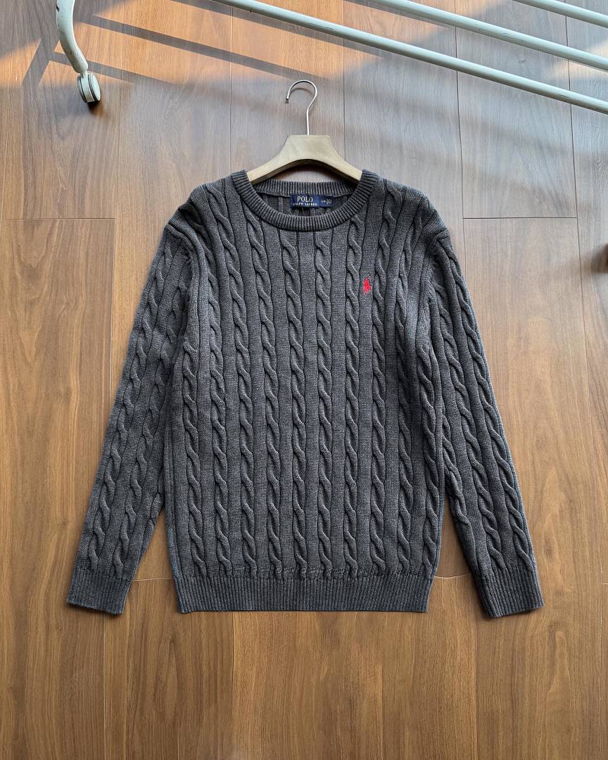 Ralph Lauren Cable-Knit Crew-Neck Sweater RL2501