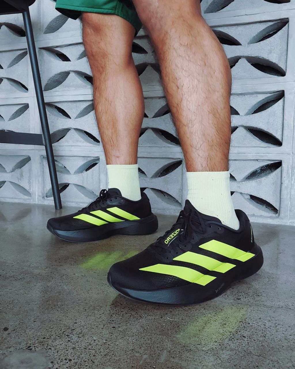 adidas Adizero Evo SL Black Lucid Lemon