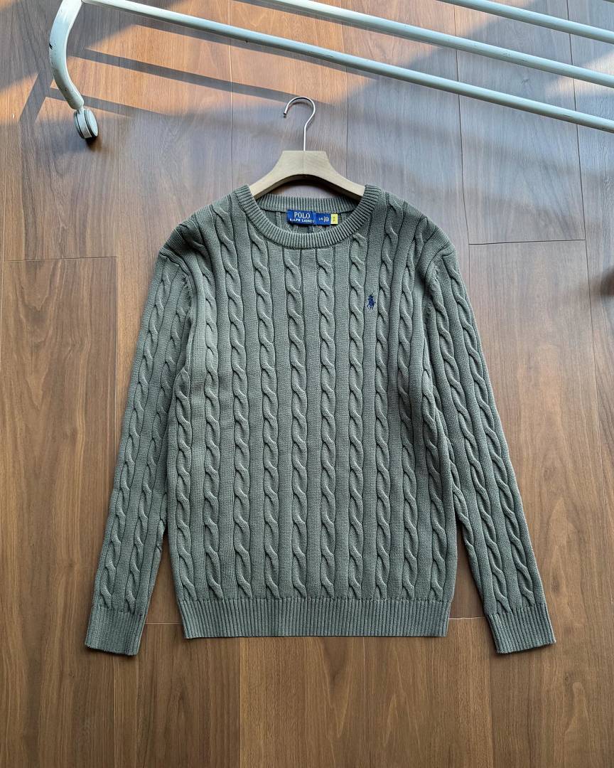 Ralph Lauren Cable-Knit Crew-Neck Sweater RL2501