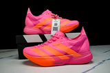 KJ3062 ADIZERO ADIOS 4 M LOW-TOP RUNNING SHOES PINK/ORANGE/PINK
