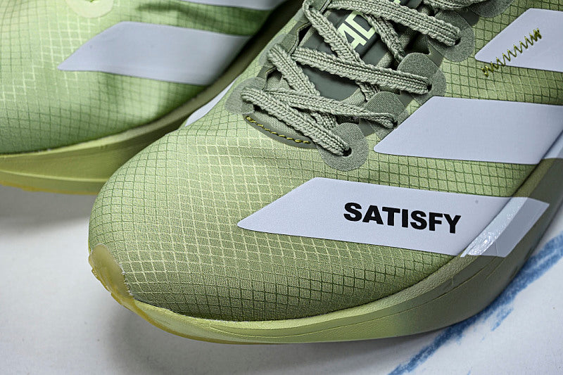 KH8441 ADIZERO ADIOS PRO 4 TENT GREEN/MATTE SILVER/MAGIC LIME