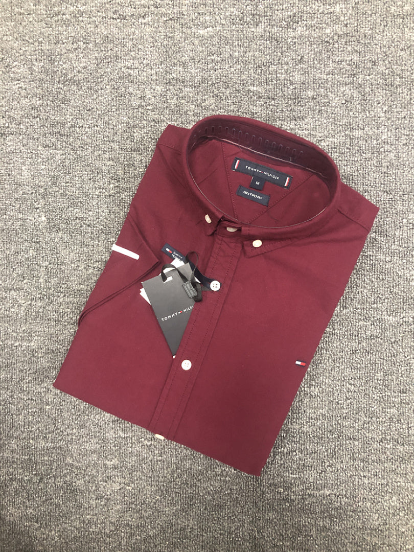 HA614#TommyShort Sleeve (Two-Ply Fine Oxford)