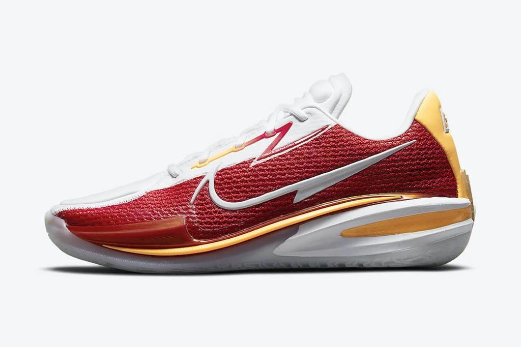 nike air zoom gt cut white red  shoes