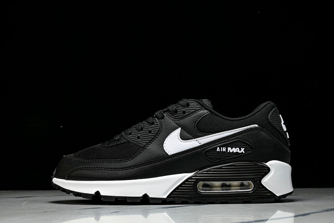DH8010-002 AIR MAX 90 LTR CLASSIC SPORTS SHOES FOR MALE AND FEMALE COUPLES WHITE/BLACK