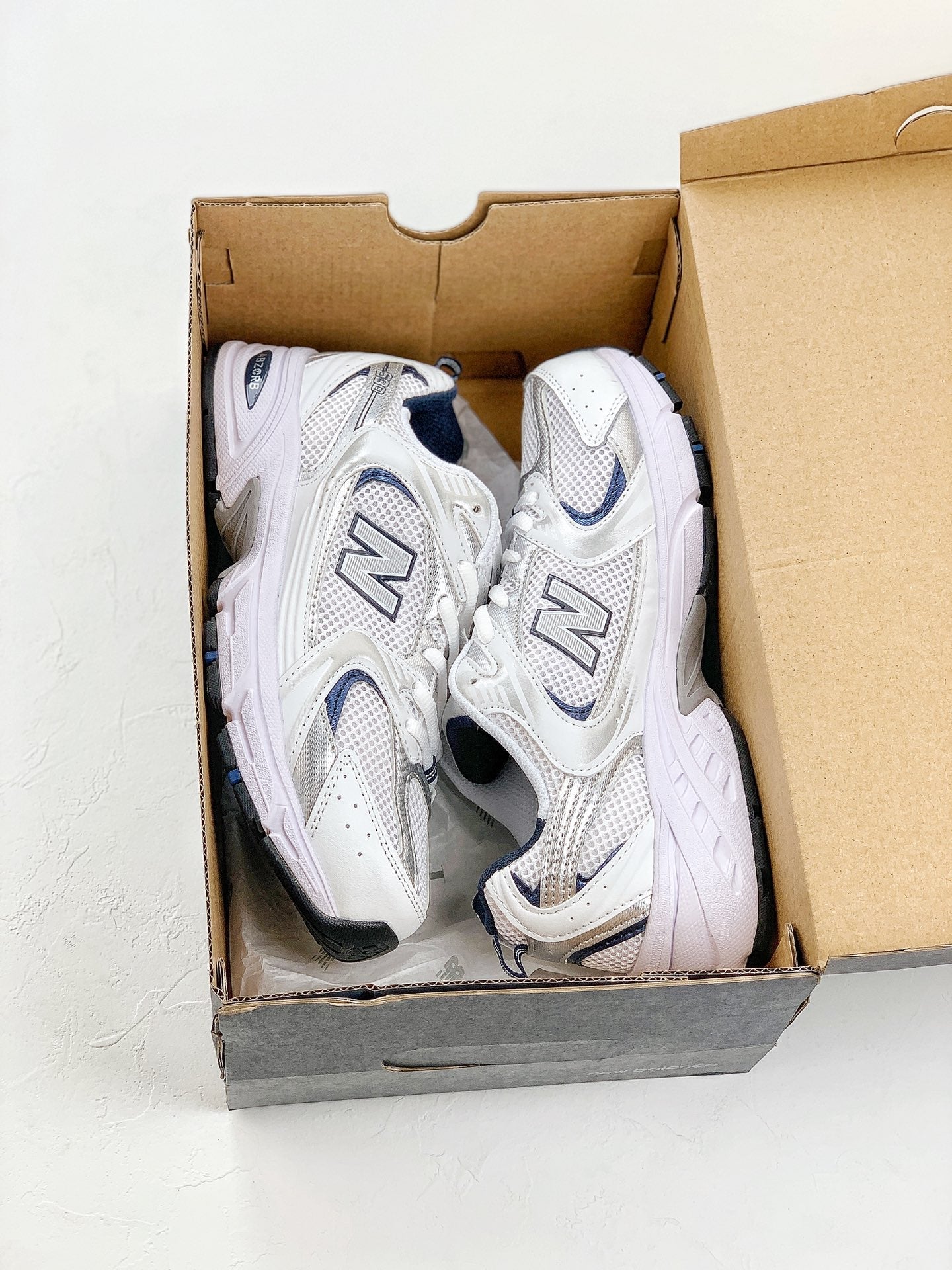 New Balance 530 White navy silver