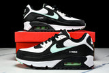 DH4619-100 AIR MAX 90 TRENDY COUPLE LOW TOP AIR CUSHIONED CASUAL WHITE/ICE BLUE/BLACK