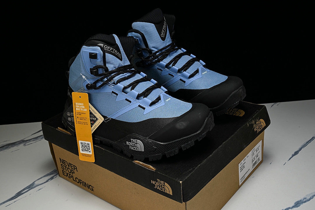 THE NORTH FACE SUMMIT OFFTRAIL GORETEX MEN'S HIKING SHOES LIGHT BLUE/BLUE