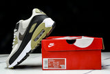 DM0029-011 AIR MAX 90 RETRO AIR CUSHIONED RUNNING SHOES BLACK/WHITE/TEA GREEN