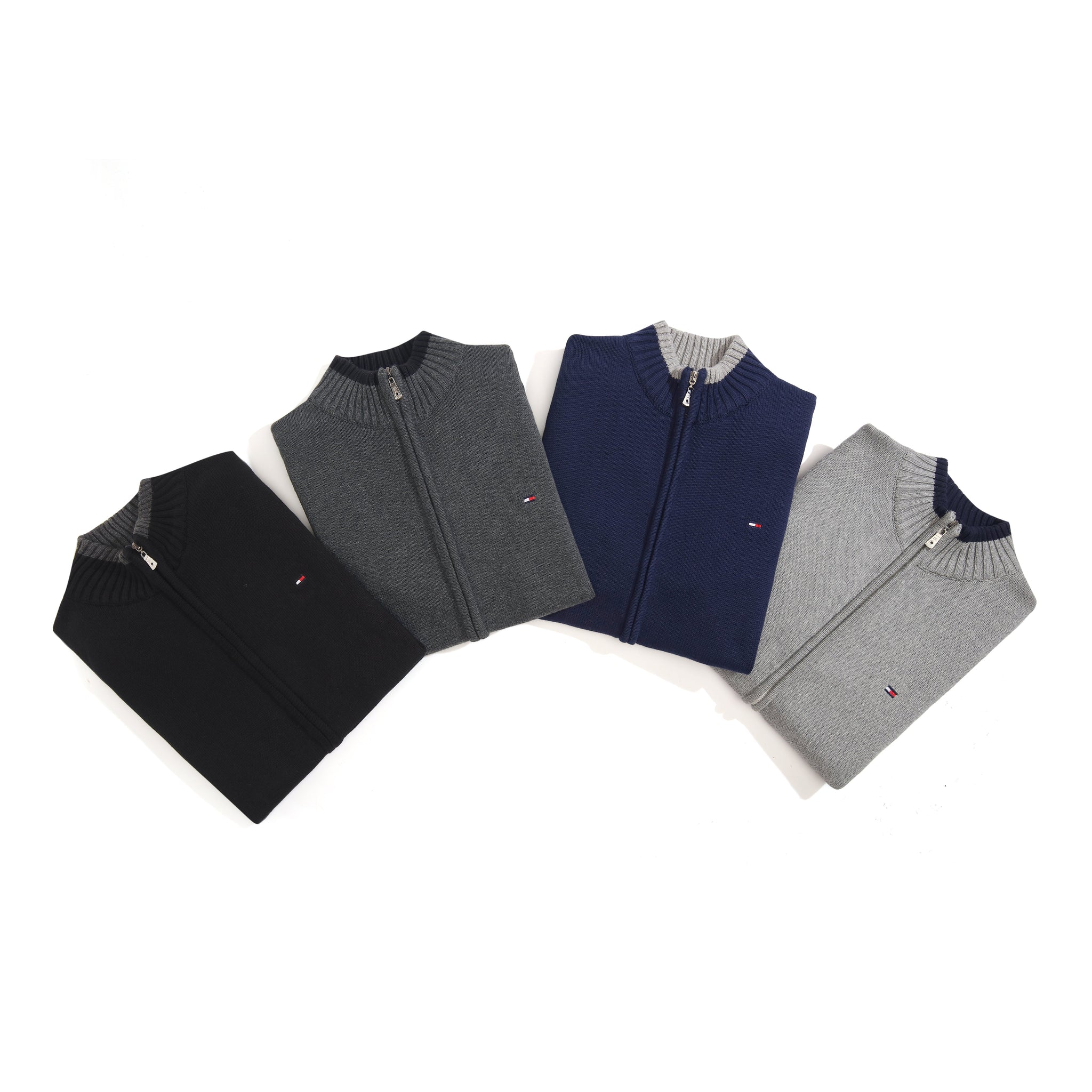 6116:tommyZip Cardigan Thick Version same as official website M-XXL