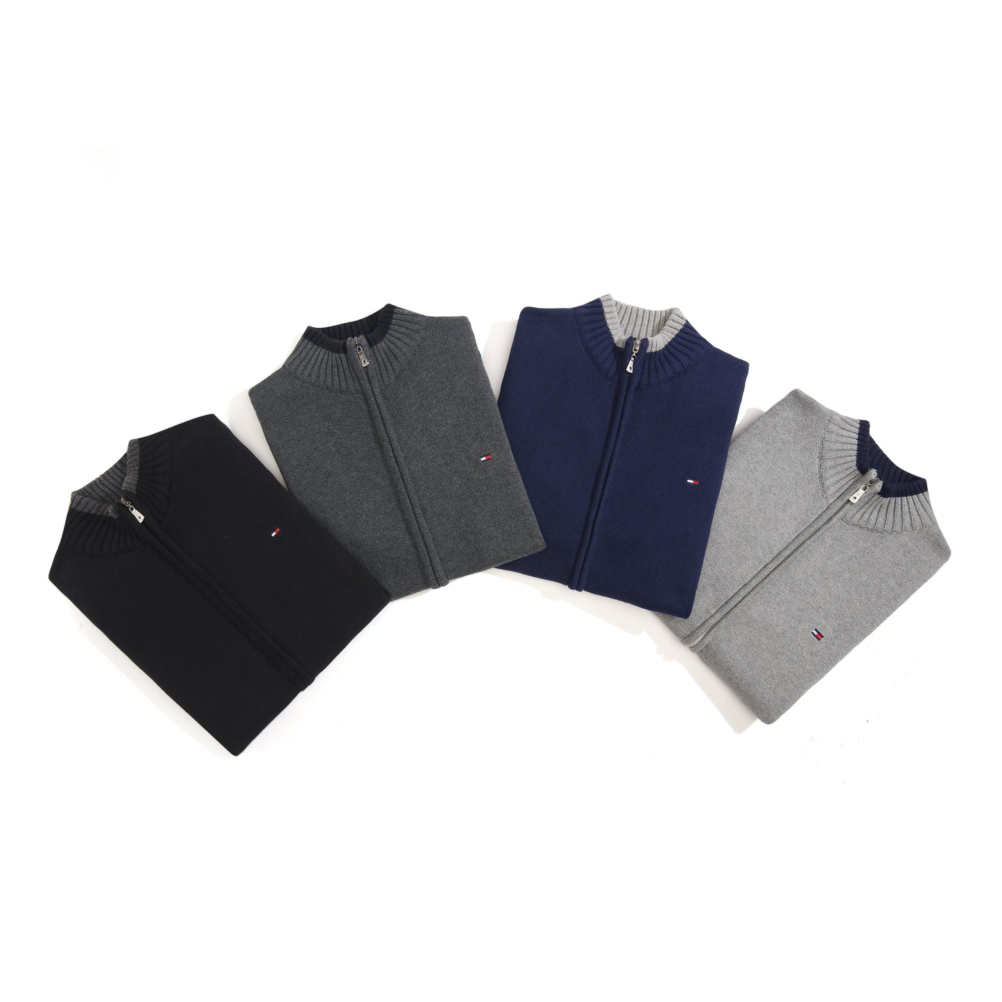 6116:tommyZip Cardigan Thick Version same as official website M-XXL