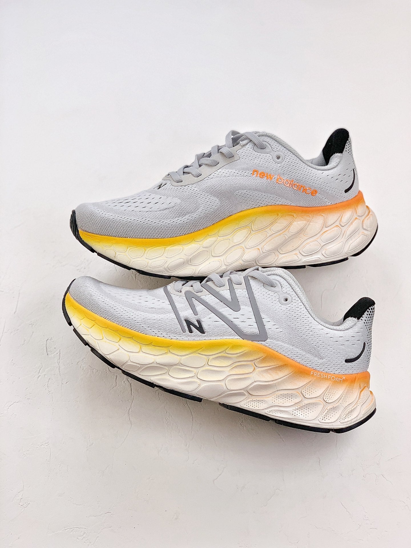 New Balance NB Fresh Foam X More v4 Silver&Orange