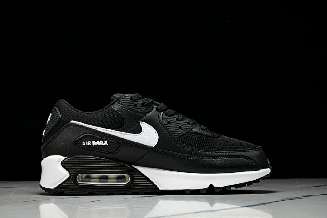 DH8010-002 AIR MAX 90 LTR CLASSIC SPORTS SHOES FOR MALE AND FEMALE COUPLES WHITE/BLACK