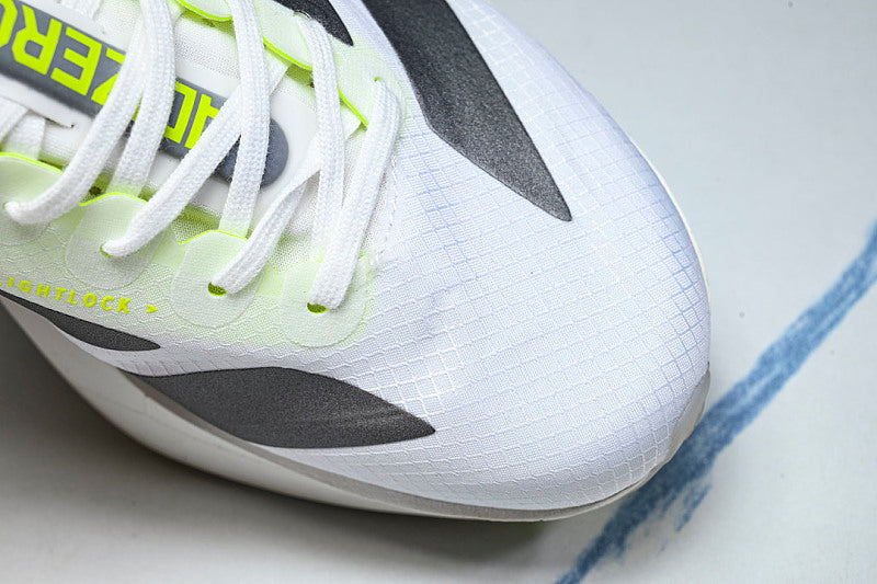 KJ7036 ADIZERO ADIOS 4 M LOW-TOP RUNNING SHOES WHITE/GREY/GREEN