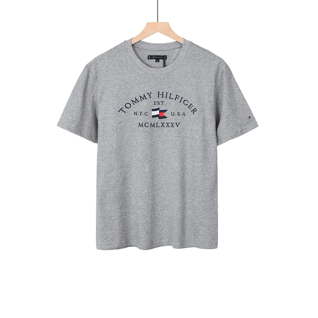 TommyTOMMYEmbroideryCrew NeckShort Sleeve T-Shirt